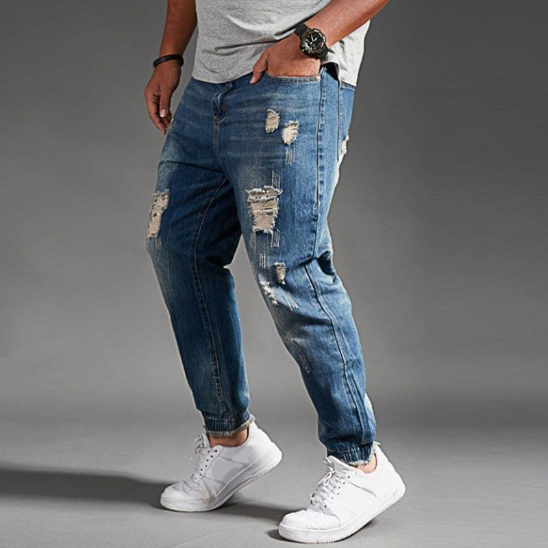 Men's Casual Ripped Jeans 66479686Y