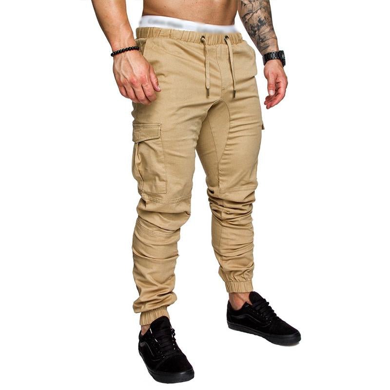 Men's Casual Multi Pocket Elastic Waist Sports Pants 34996660M