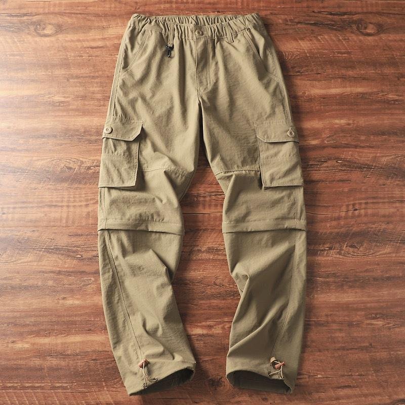 Men's Outdoor Loose Detachable Straight Cargo Pants 46896377Y