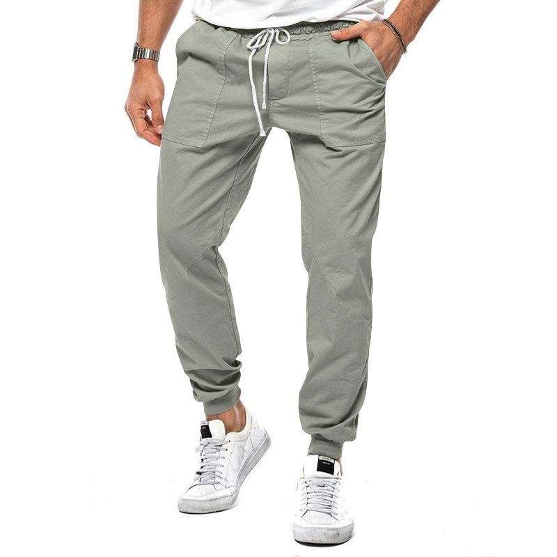 Men's Casual Solid Color Cargo Pants 87963607Y