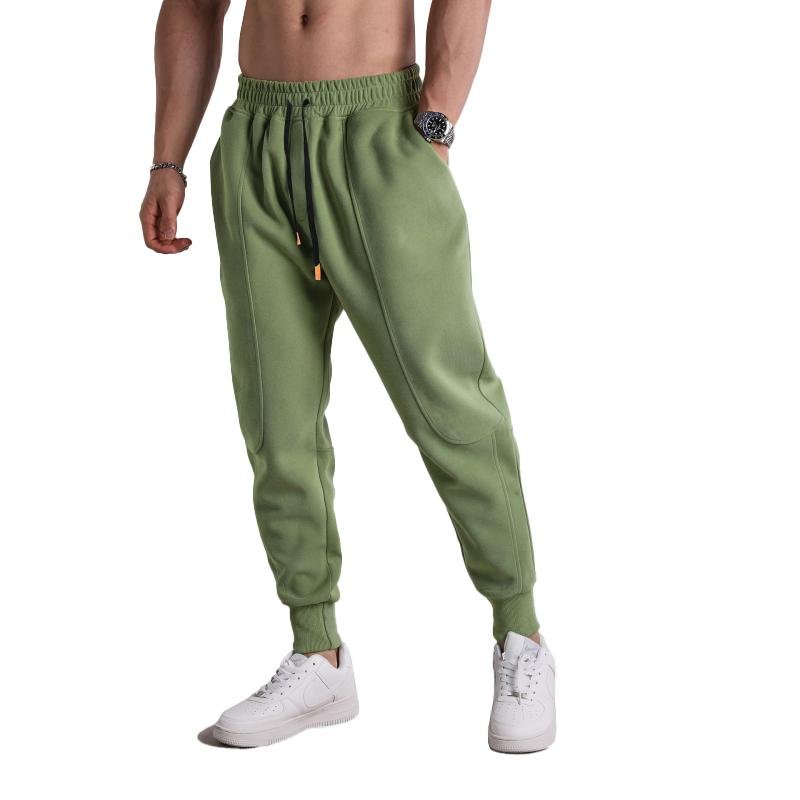 Men's Solid Color Loose Elastic Waist Sweatpants 86674046Z