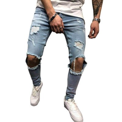 Men's Casual Ripped Jeans 64746437Y