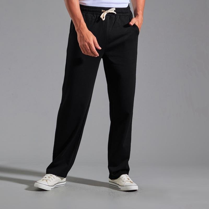 Men's Loose Elastic Waist Cotton Casual Sports Pants 49666887Z