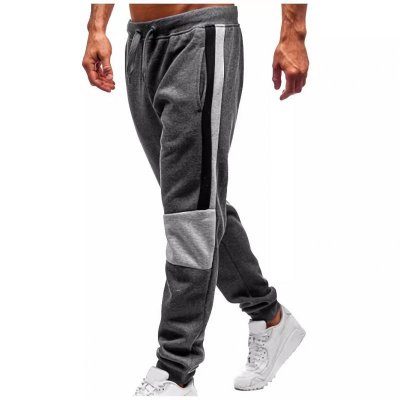 Men's Colorblock Elastic Waist Sports Pants 49894746Z