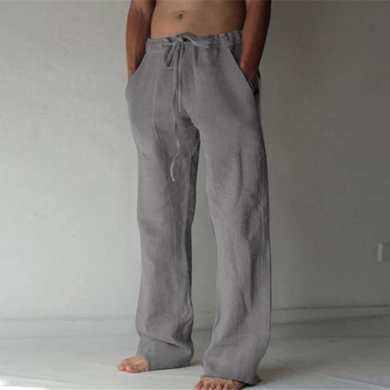 Men's Casual Solid Color Drawstring Pants 30646940Y