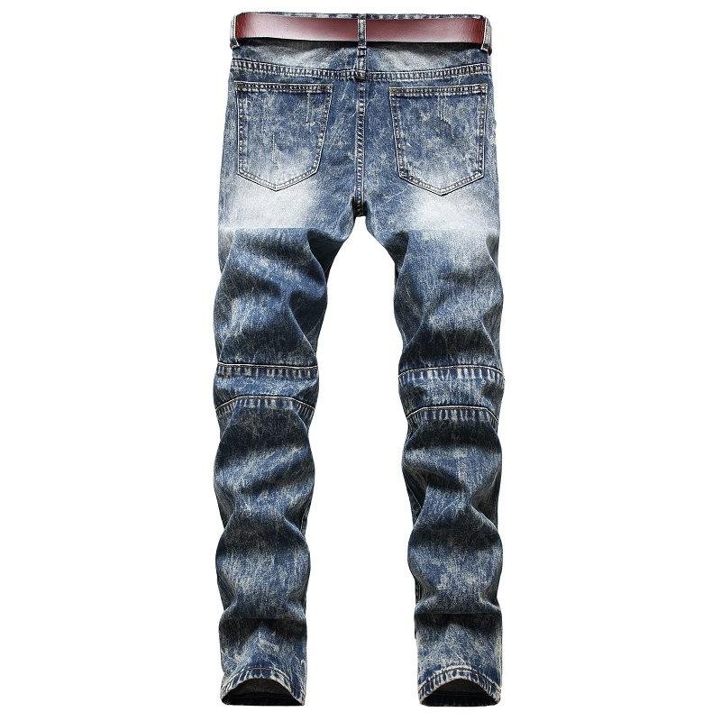 Men's Fashion Distressed Hole Slim Jeans 64364060Z