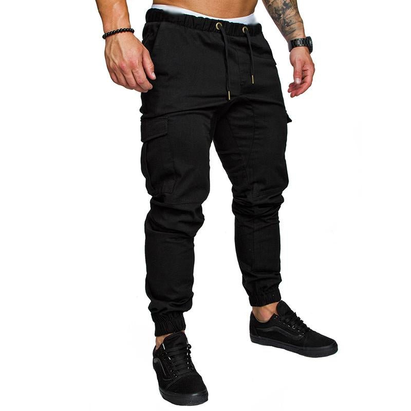 Men's Casual Multi Pocket Elastic Waist Sports Pants 34996660M