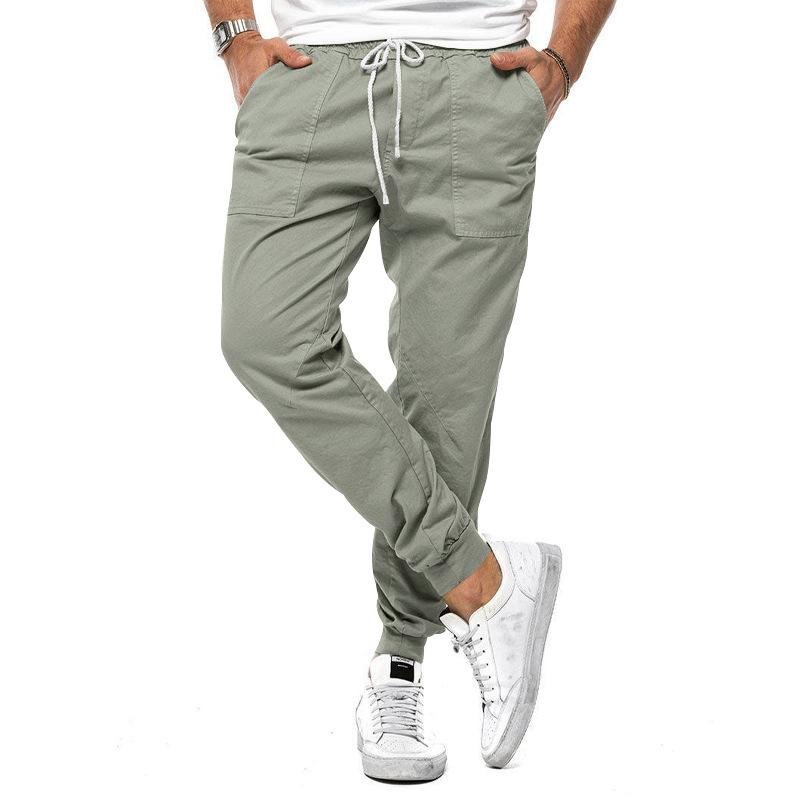 Men's Casual Solid Color Cargo Pants 87963607Y