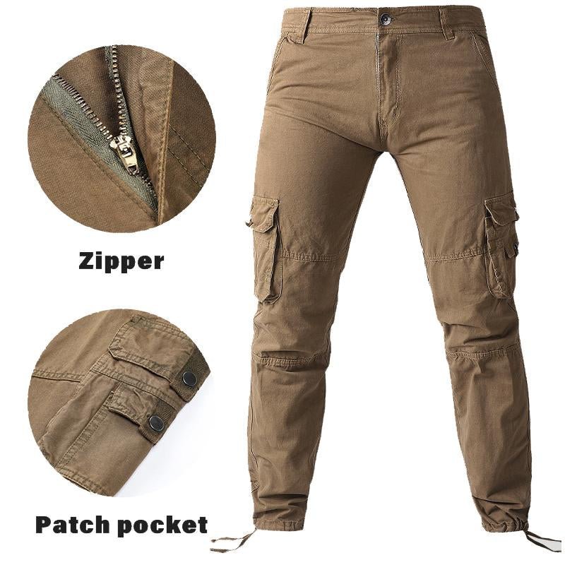 Men's Casual Straight Cargo Pants 44668376Y