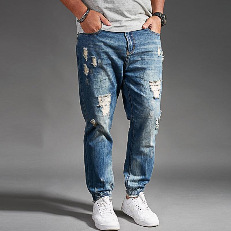 Men's Casual Ripped Jeans 66479686Y