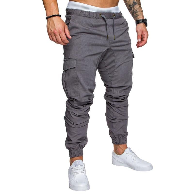 Men's Casual Multi Pocket Elastic Waist Sports Pants 34996660M