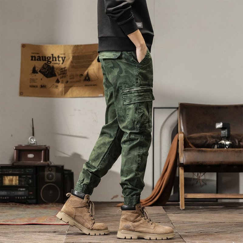 Men's Camo Multi-Pocket Casual Cargo Pants 46469464Z