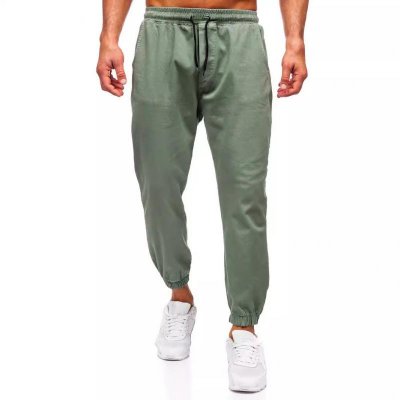 Men's Solid Color Elastic Waist Sports Pants 94664890Z