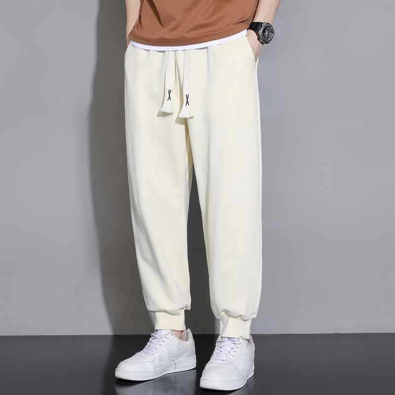 Men's Casual Loose Thin Elastic Waist Sports Pants 64096868M