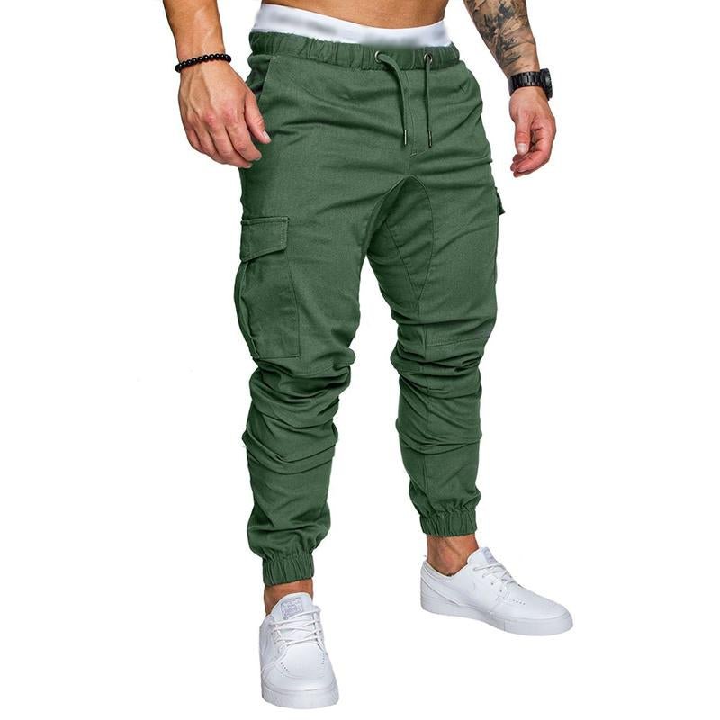 Men's Casual Multi Pocket Elastic Waist Sports Pants 34996660M