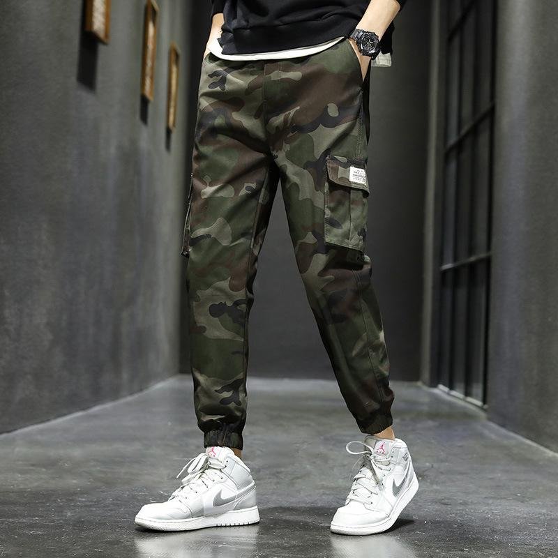 Men's Camouflage Retro Multi-Pocket Cargo Pants 06408873Y