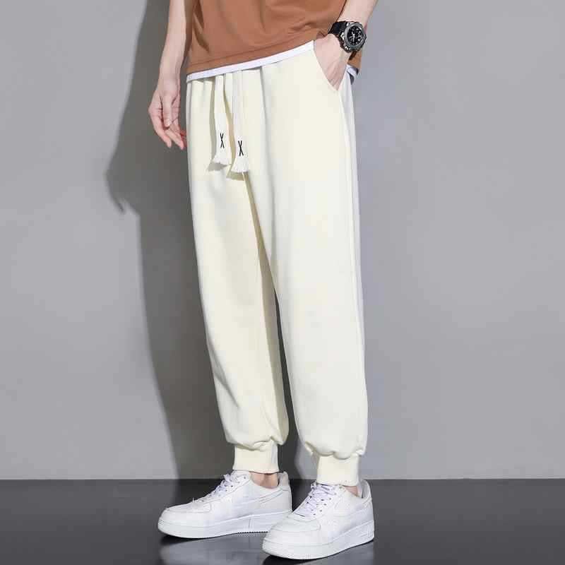 Men's Casual Loose Thin Elastic Waist Sports Pants 64096868M