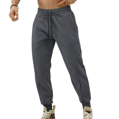 Men's Solid Color Elastic Waist Sports Pants 66843646Z