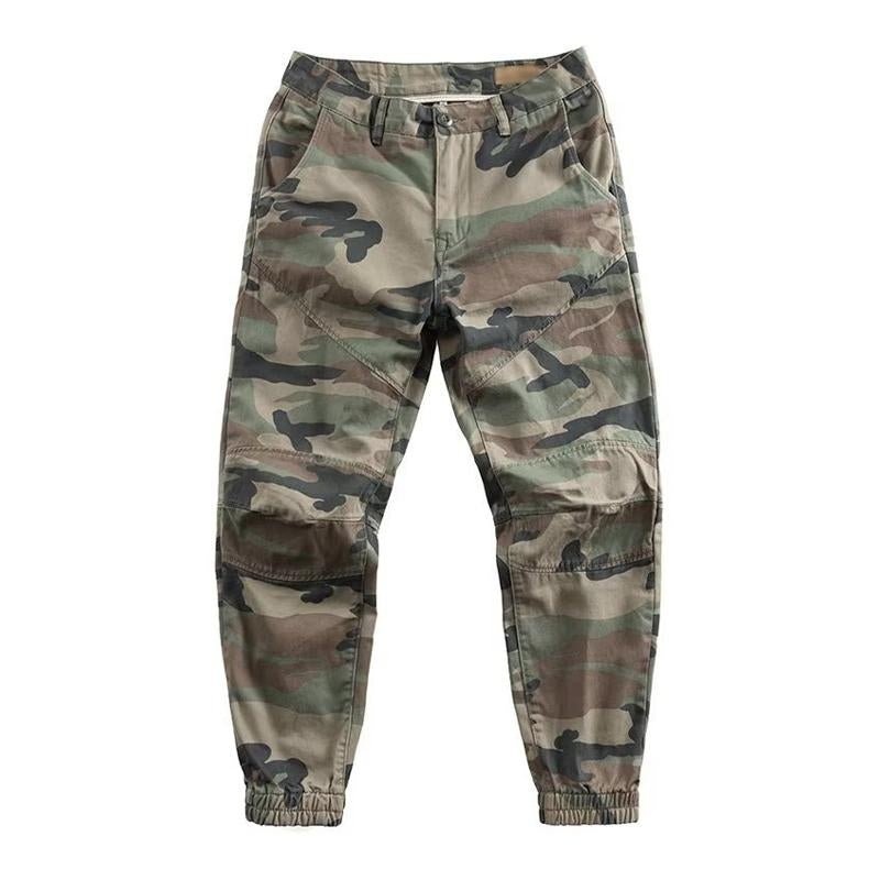 Men's Casual Camouflage Patchwork Loose Cargo Pants 90668036M