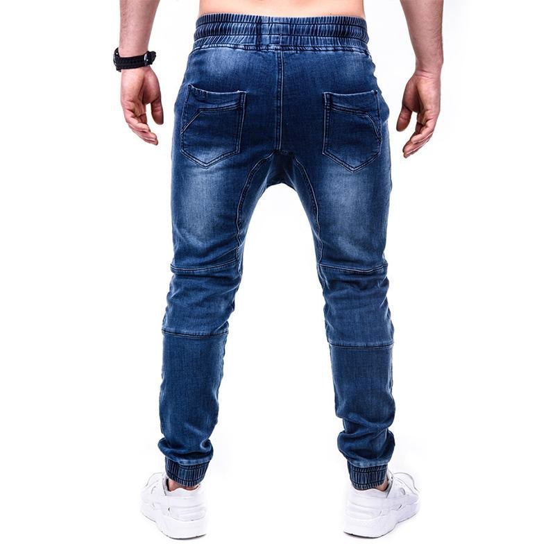 Men's Casual Washed Denim Pencil Pants 08374706M
