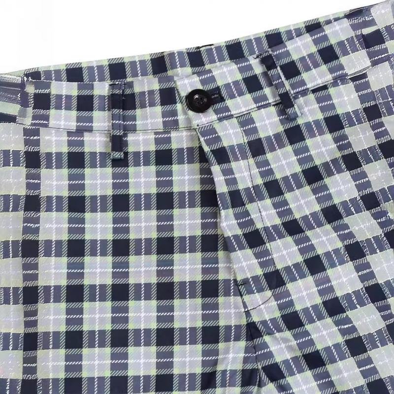 Men's Casual Plaid Printed Suit Pants 93067064Y