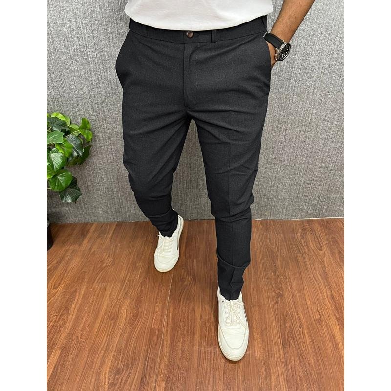 Men's Solid Color Casual Slim Straight Pants 60068766Y