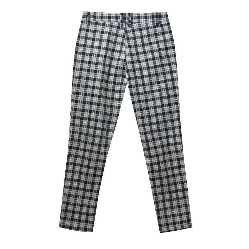 Men's Casual Plaid Printed Suit Pants 93067064Y