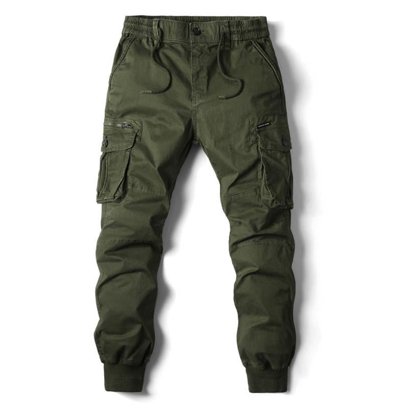 Men's Casual Elastic Waist Cargo Pants 67038863X