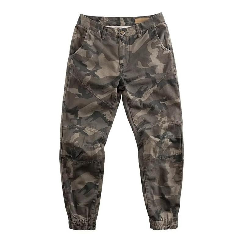 Men's Casual Camouflage Patchwork Loose Cargo Pants 90668036M