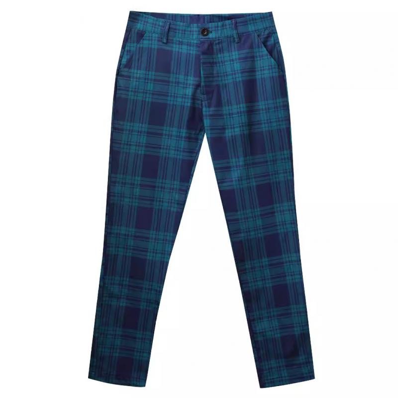 Men's Casual Plaid Suit Pants 77866966Y