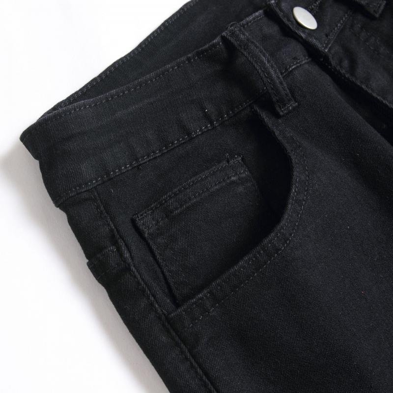 Men's Fashion  Colorblock Distressed Hole Slim Jeans 64444468Z