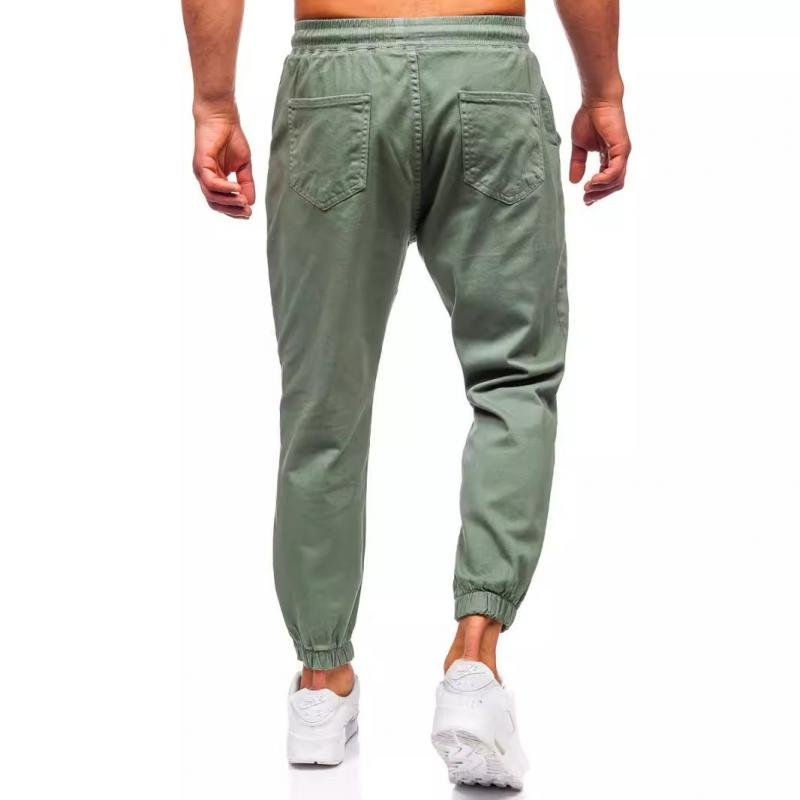 Men's Solid Color Elastic Waist Sports Pants 94664890Z