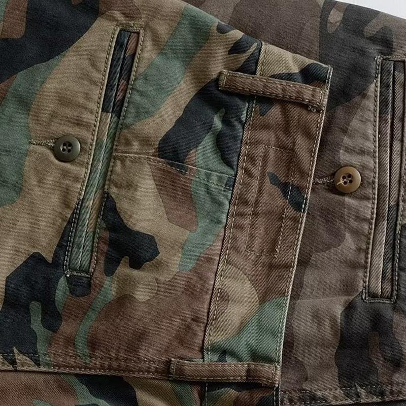 Men's Camouflage Straight Cargo Shorts 68443444Z