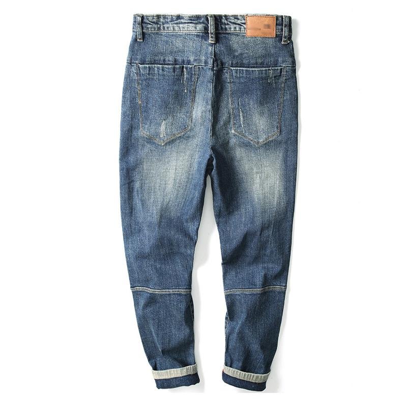 Men's Casual Stretch Patchwork Jeans 33843370Y