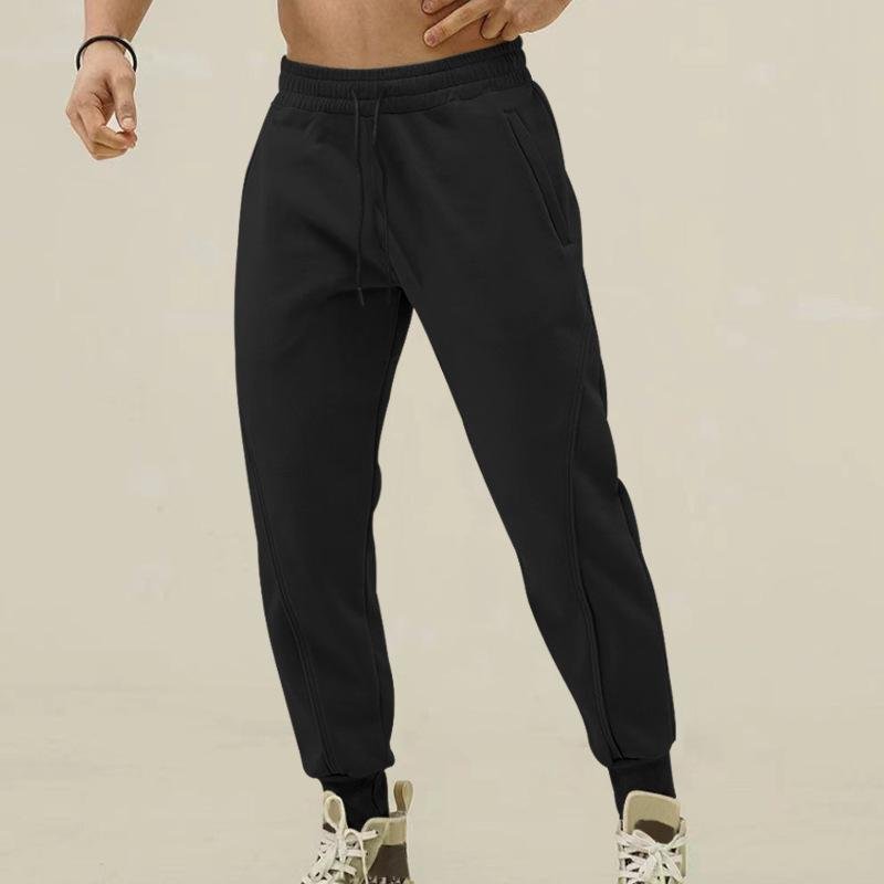 Men's Solid Color Elastic Waist Sports Pants 66843646Z