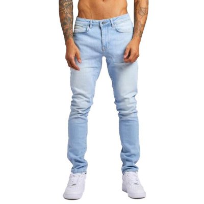 Men's Casual Washed Slim High Waist Jeans 60667960M