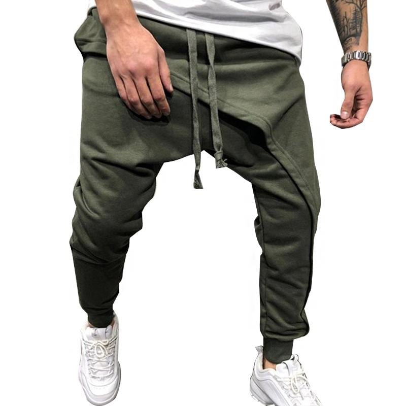 Men'S Casual Layered Stitching Pants 43460666Y