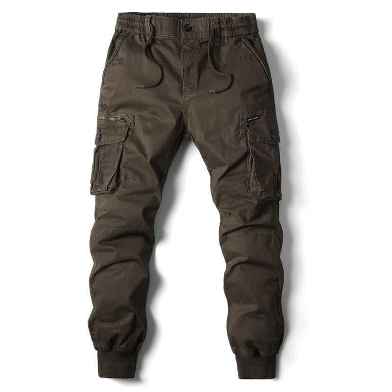 Men's Casual Elastic Waist Cargo Pants 67038863X