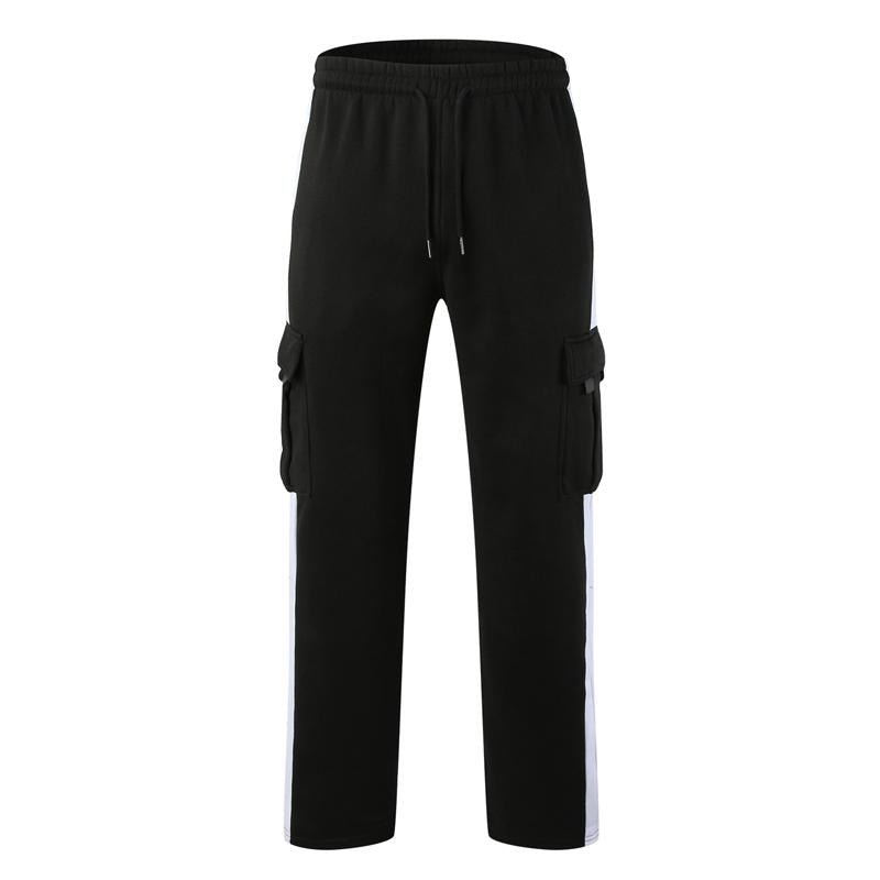 Men's Outdoor Spliced Casual Sports Straight Pants 36364499X