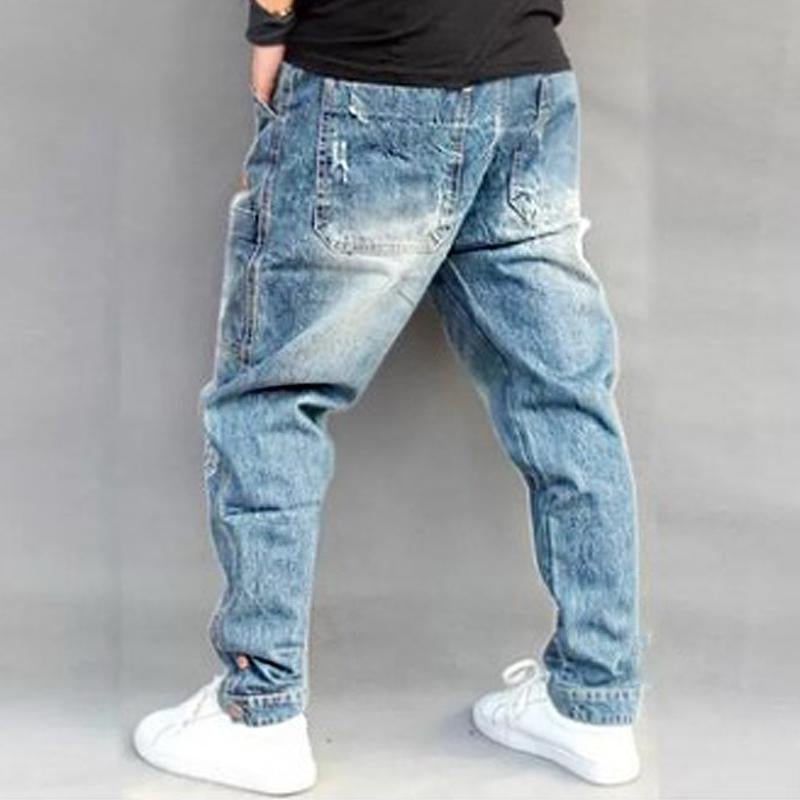 Men's Vintage Loose Multi Pocket Jeans 64484644Y