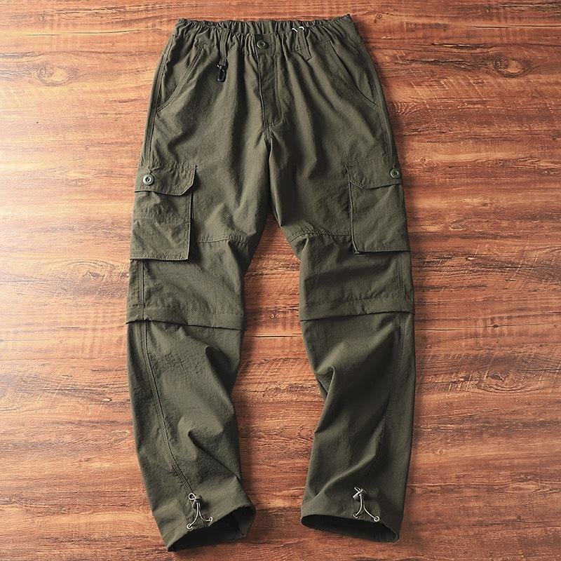 Men's Outdoor Loose Detachable Straight Cargo Pants 46896377Y