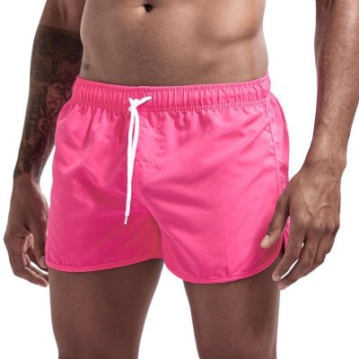 Men's Solid Drawstring Elastic Waist Quick-dry Sports Fitness Shorts 63034794Z