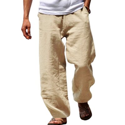 Men's Casual Solid Color Loose Straight-Leg Pants 64496043Y