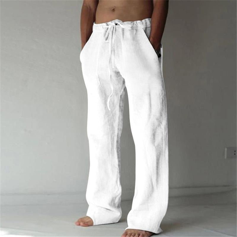 Men's Casual Solid Color Drawstring Pants 30646940Y