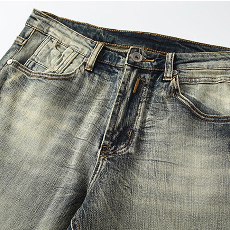 Men's Vintage Distressed Straight Jeans 66069460Y