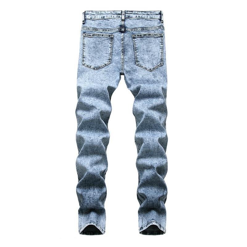 Men's Fun Printed Stretch Jeans 36876686X