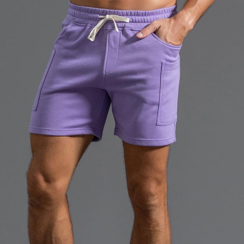 Men's Cotton Multi-pocket Sports Fitness Shorts 89684989Z