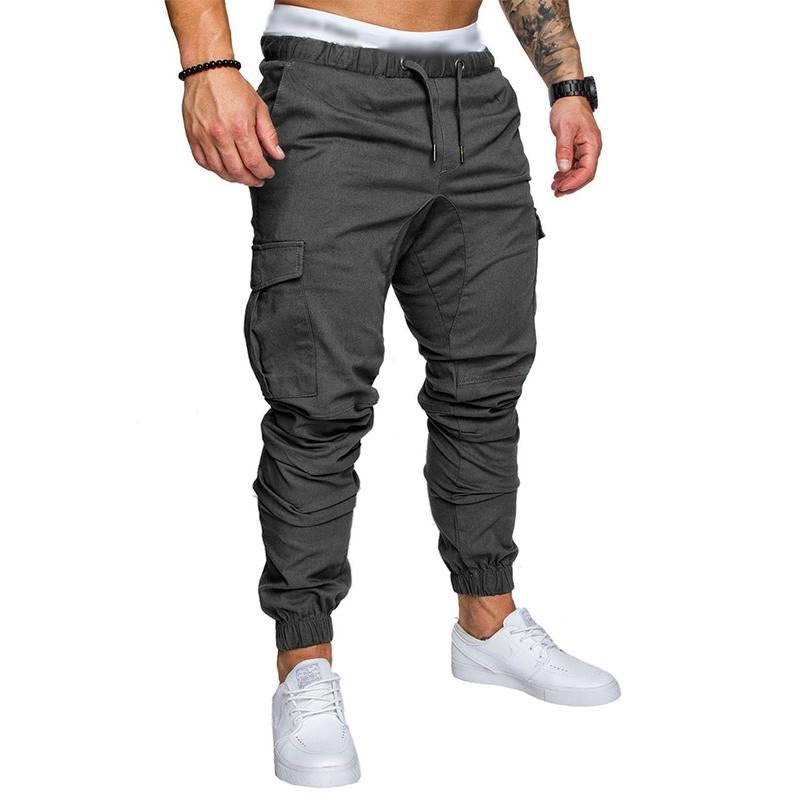 Men's Casual Multi Pocket Elastic Waist Sports Pants 34996660M