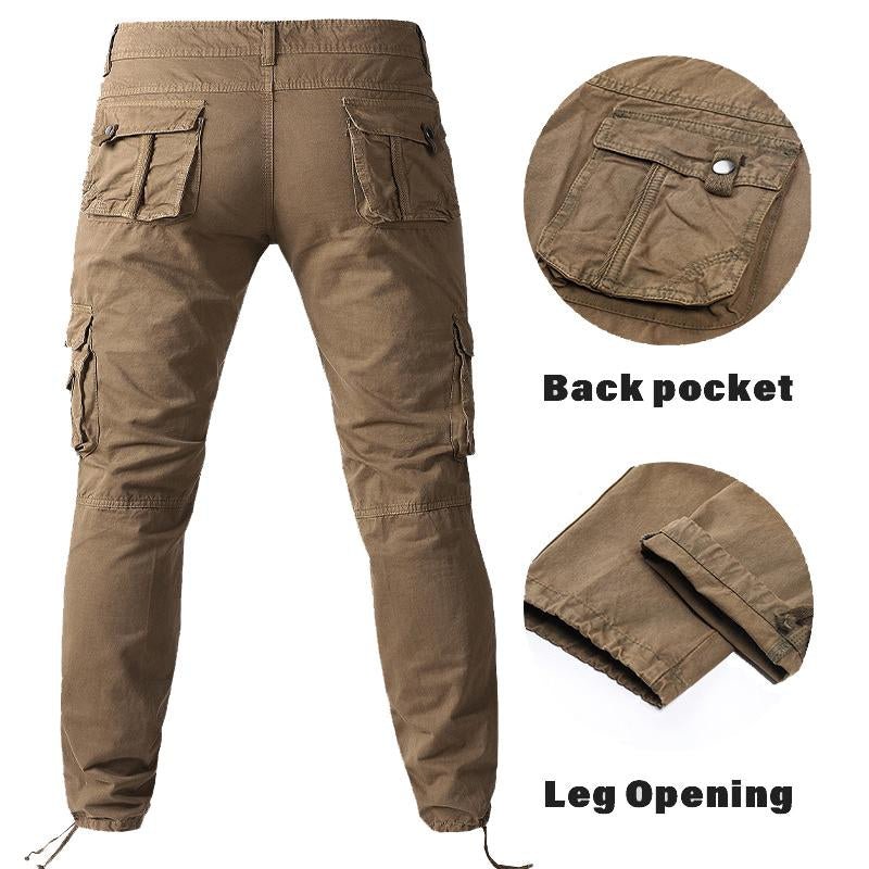 Men's Casual Straight Cargo Pants 44668376Y