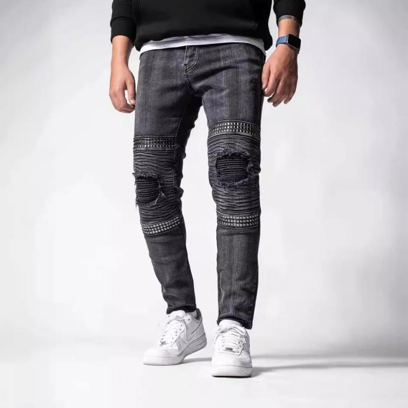 Men's Fashion Distressed Skinny Casual Jeans 49794480Z